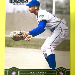 Ernie Banks 2004 Playoff Honors Cubs Card