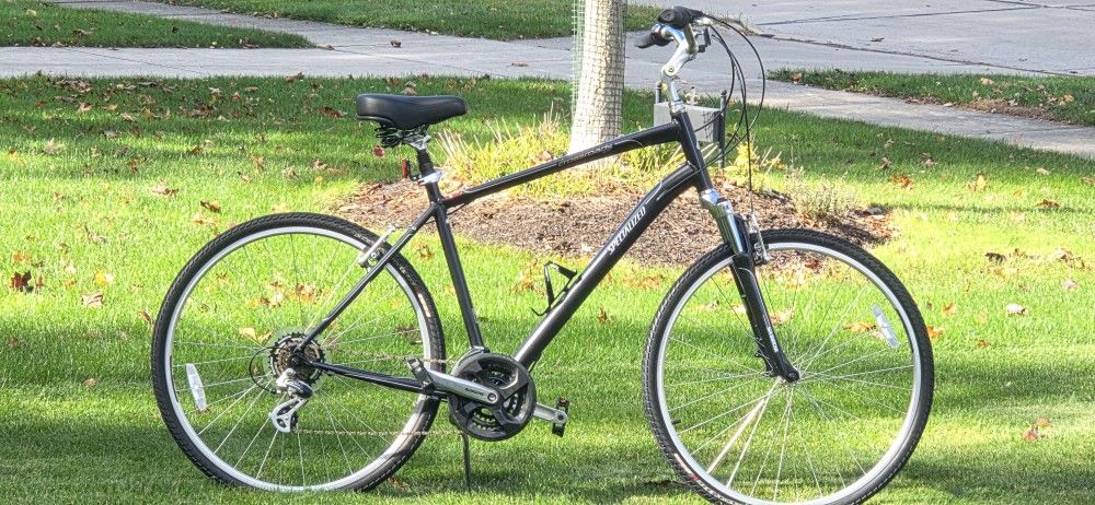 SPECIALIZED CROSSROADS HYBRID COMFORT BIKE - EX LARGE FRAME - TUNED