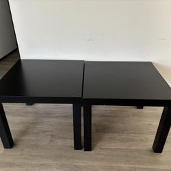 IKEA Black Side Table / End Table x2