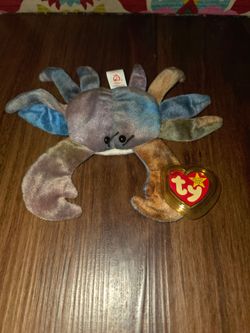🦀 Claude the Crab Beanie Baby – Great Condition