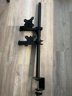 Vertical Dual Monitor Mount — Stacks 2 Monitors
