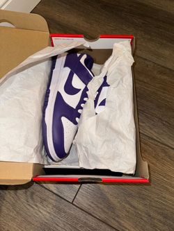 Nike Dunk Low Purple and White Sneakers