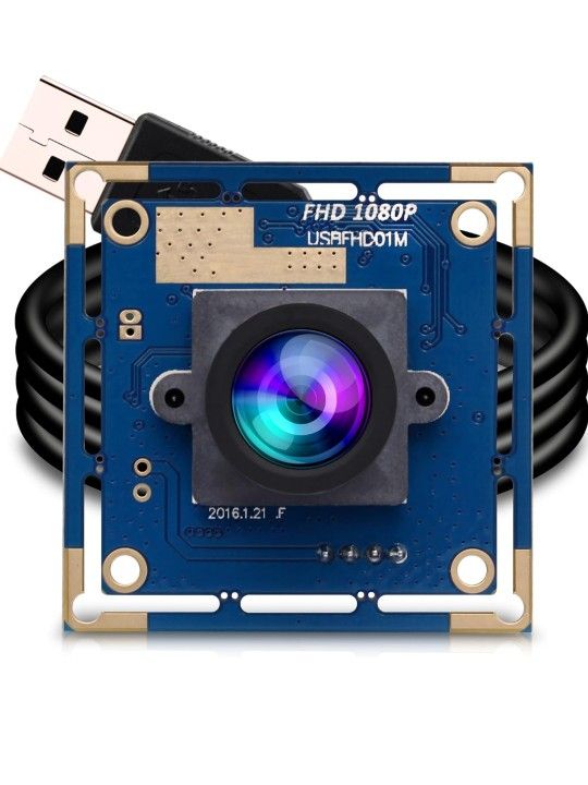 ELP USB with Camera 2.1mm Lens 1080P HD USB Security Camera Module for Computer Wide Angle High Speed PC Camera Mini UVC USB2.0 Video Webcam Board Ind