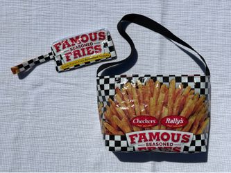 Checkers Seasoned Fries Novelty Purse w/Wristlet