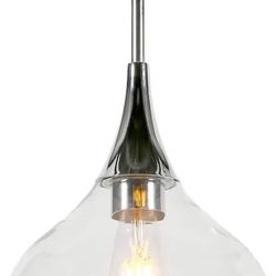 New 1 light pendant lamp.. polished nickel