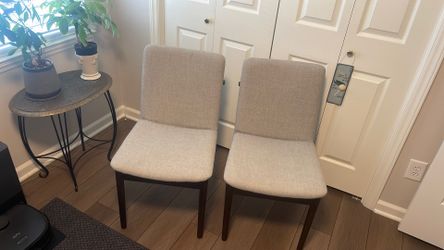West Elm Upholstered Dining Chairs (Set of 2)