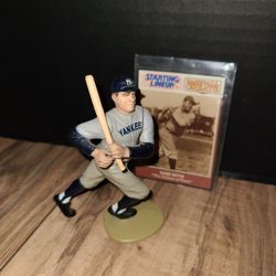 BABE RUTH 1989 Starting Line Up MLB Baseball Greats Figure & Card