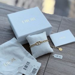 Dior Gold-Tone Chain Bracelet