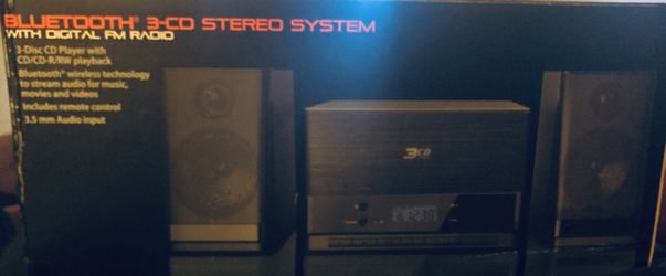Bluetooth 3cd stereo system