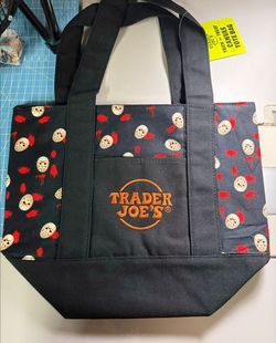 Trader Joe's Halloween Trick or Treat Canvas Tote Bag