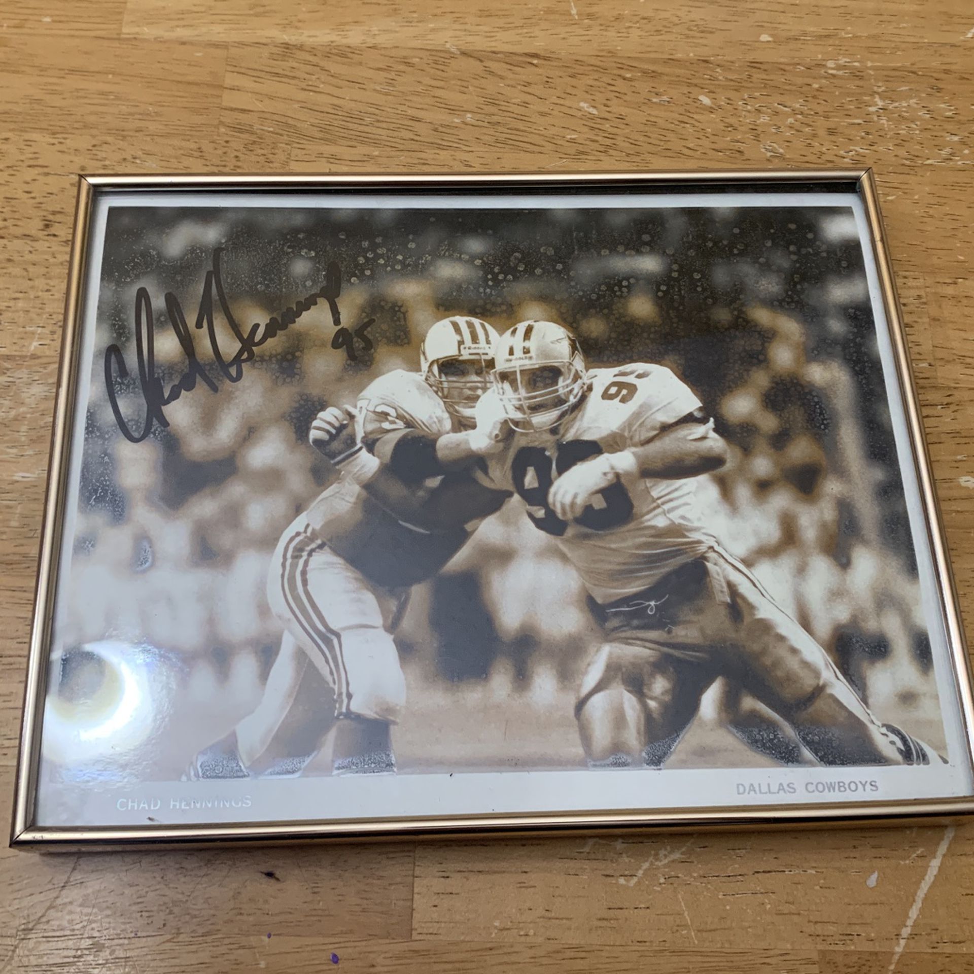 Chad Hennings Autographed Photo 