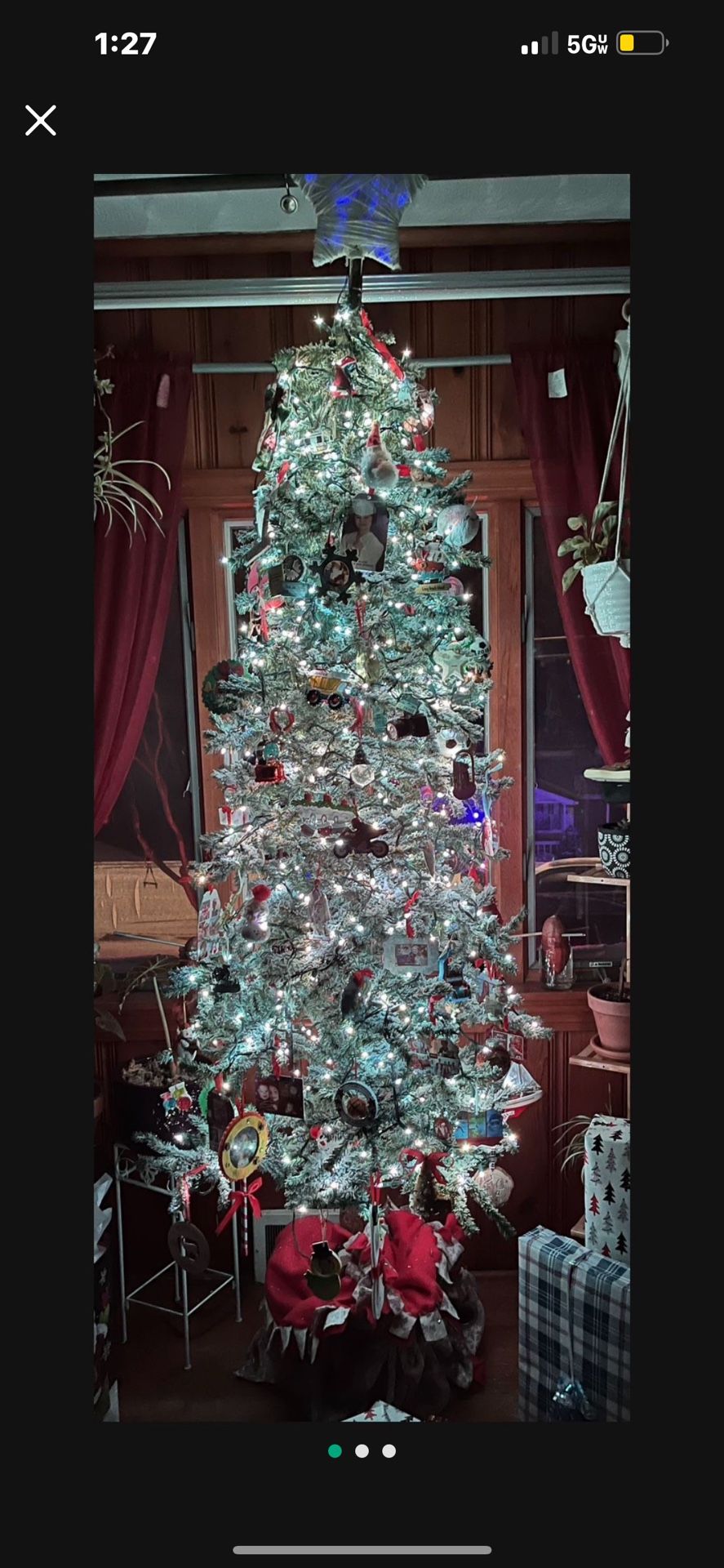 7FT Flocked Alpine Tree