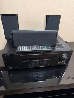 Yamaha home theater a/v reciever and speakers