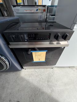 Samsung Electric Range Black Stainless Steel