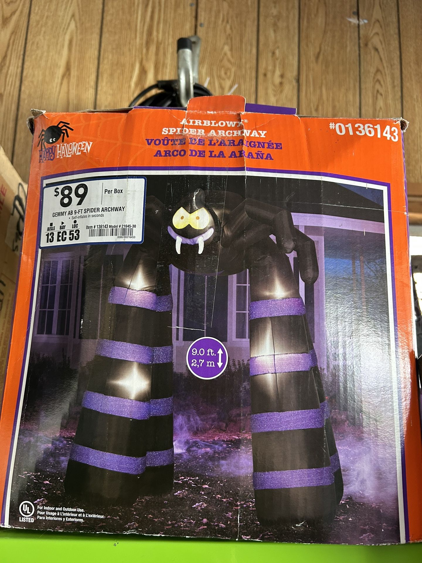 Halloween Inflatable Spider – $20