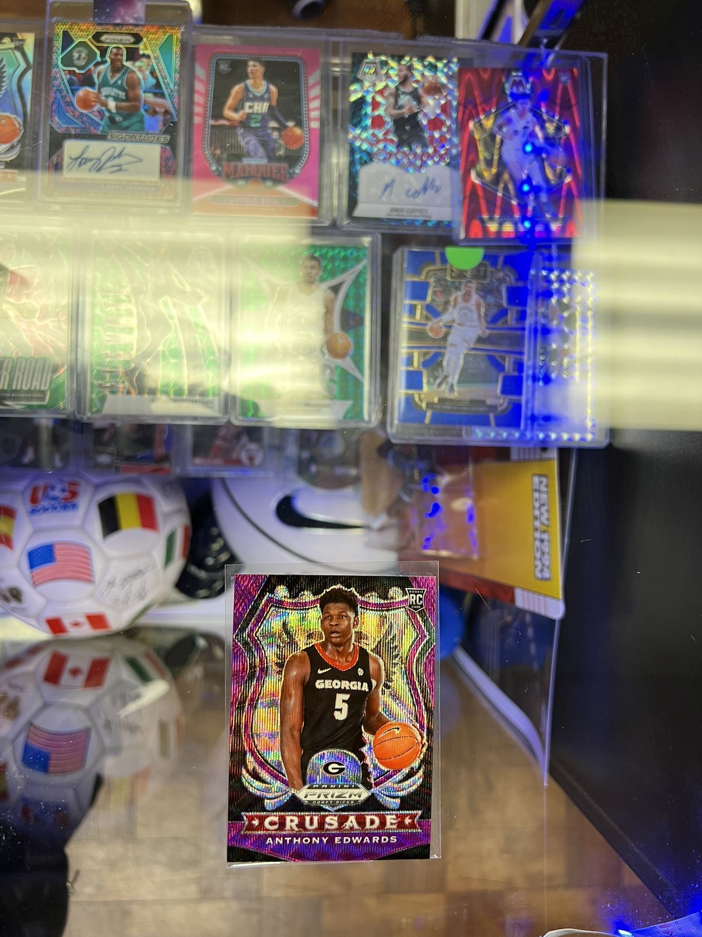 ANTHONY EDWARDS Purple wave PRIZM ROOKIE RC CRUSADE 2020 Prizm DP TIMBERWOLVES