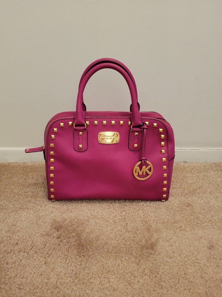Michael Kors Pink Leather Satchel