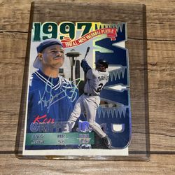 KEN GRIFFEY jr  1997 BLEACHERS A.L. MVP COMMEMORATIVE JUMBO card 5000 Limited
