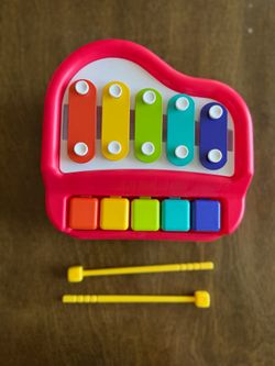 2-in-1 Toddler Piano & Xylophone Toy / Musical Instrument with Mallets