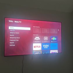 2  65 Inch Roku TVs For Sale Wall Mounts For Both Included 