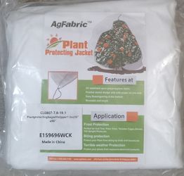 AgFabric Plant Protecting Jacket Frost Protection 96 X96 Inch Winter Cover New
