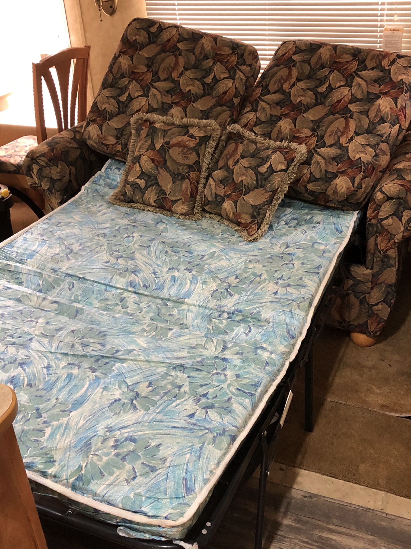 Camper Fold Out Loveseat