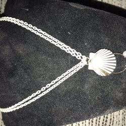 Lnew Vintage Gold And Silver Seashell Necklace Only $20 Firm