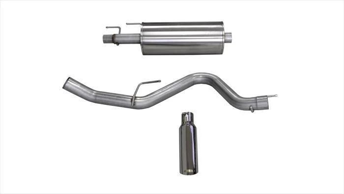 Corsa Performance Sport 3.0 in Cat-Back SSE 4.0 Single Tip | Ford F-150 EcoBoost 2015-2020 2.7T, 3.5T