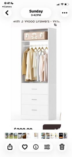 3  Drawer wardrobe unit.