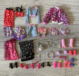 Barbie Clothes, Shoes and Accessories Bundle ( Price For All)