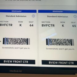 4 Foreigner Tickets For March 20th 7:30pm at The Rady Shell At Jacobs Park, San Diego 