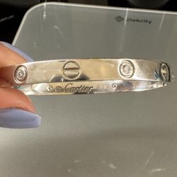 10k Solid Gold Bracelet With 4 Diamonds 