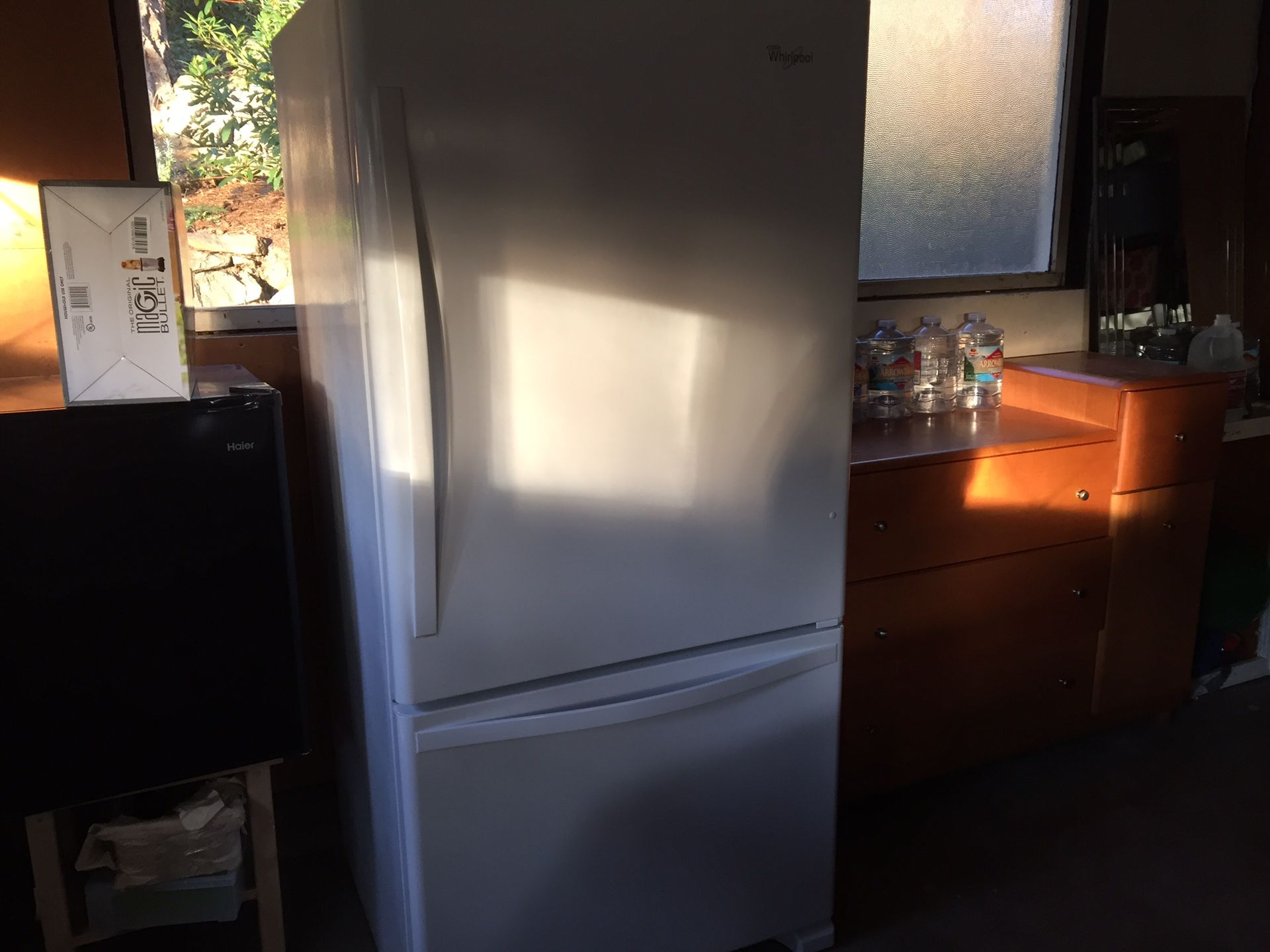 Whirlpool 25 cu ft. refrigerator. Immaculate, in perfect, practically new condition. Reply to Annette. Asking $800.00. Will consider o