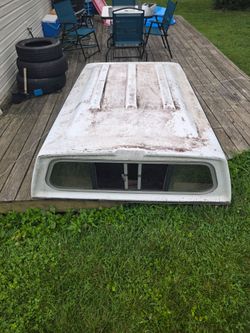 White fiberglass canopy
