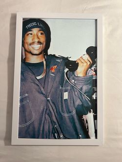11”x17” Framed Tupac ‘Telephone’ Poster - White Or Black Frame