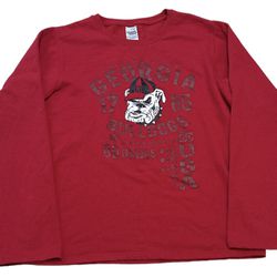 Creative Apparel University Of Georgia Bulldogs 1785 Men’s Red Graphic Tee 2XL