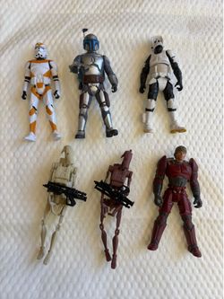 Star wars figure 6x 3.75 inches tall