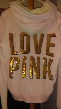 Love pink hooded Jacket