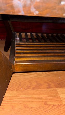 Dark brown coffee table
