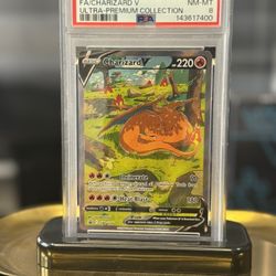 2022 POKEMON SWSH BLACK STAR PROMO #260 FULL ART/CHARIZARD V PSA 8
