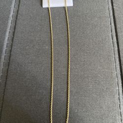 10K GOLD ROPE CHAIN 26 INCH 2.5MM