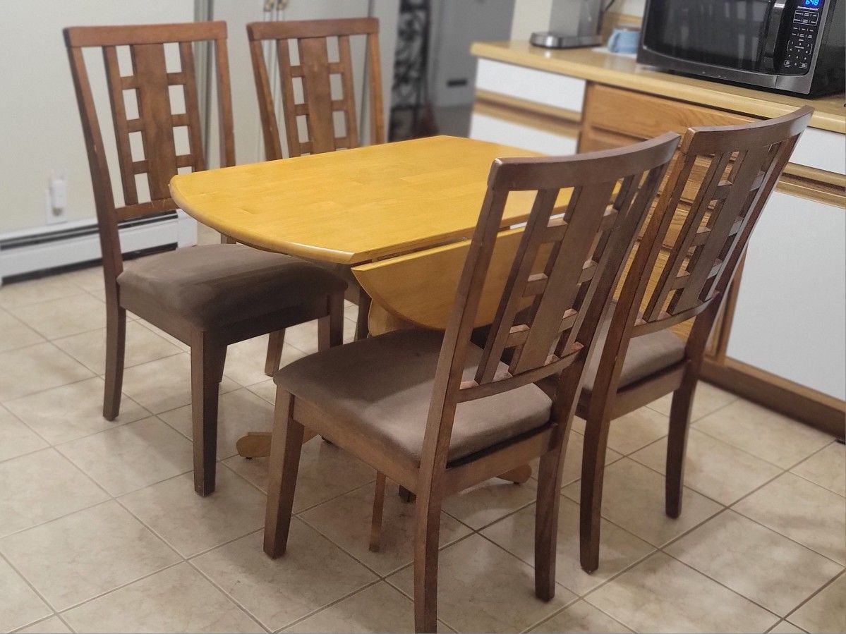 Set Of 4 Solid Wood Dining Chairs. $140, OBO.
