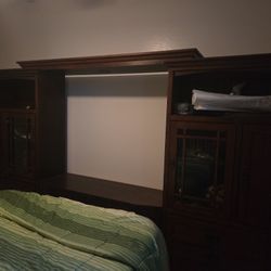 Entertainment Center With Lights