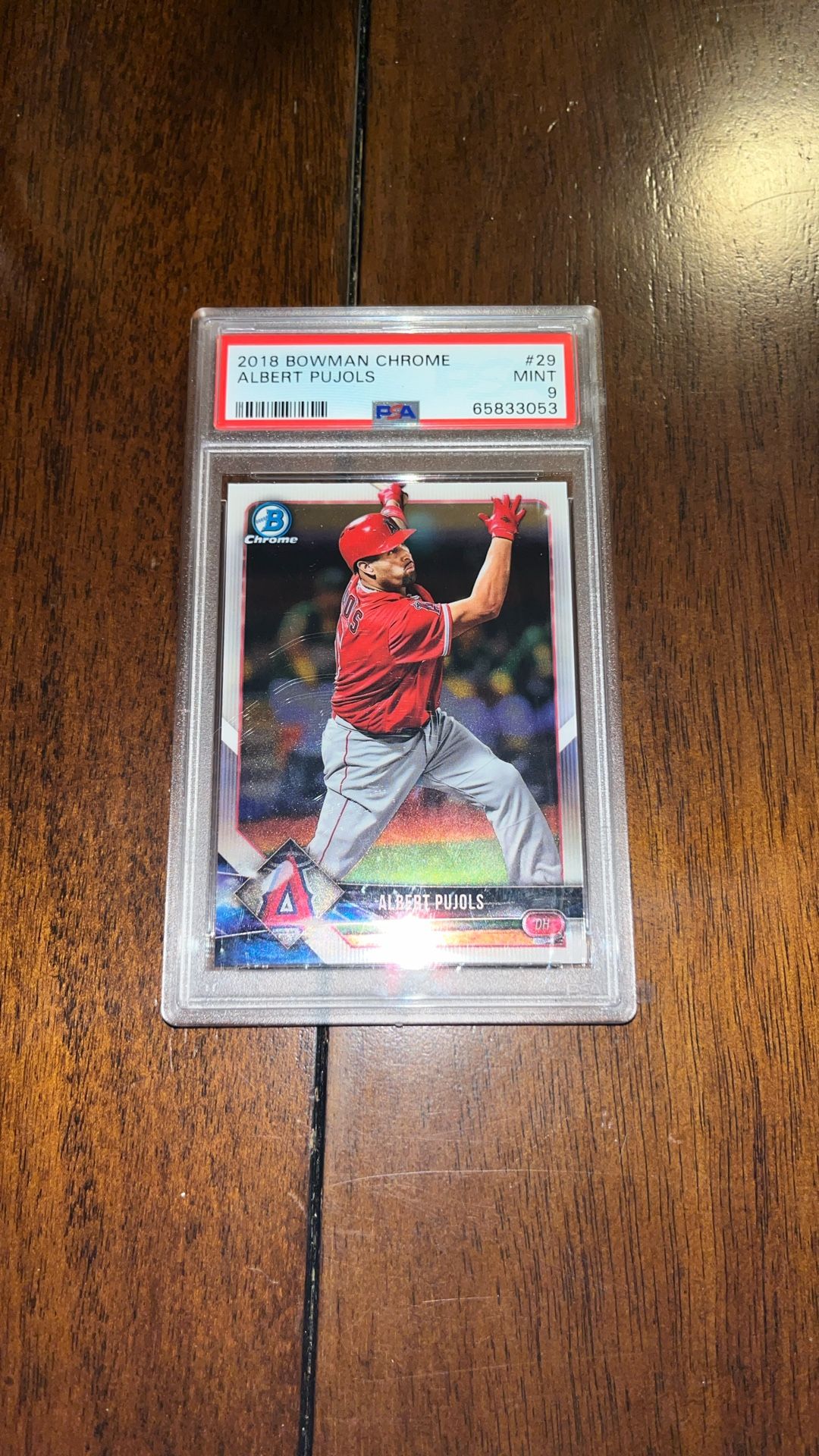 Albert Pujols Bowman Chrome PSA 9