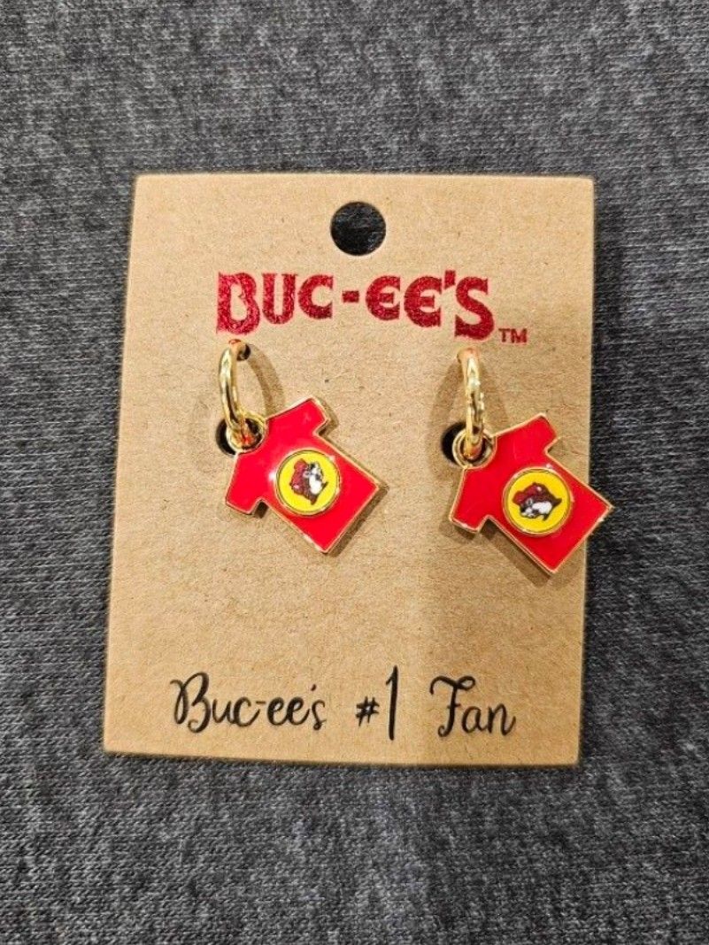 T-Shirt Earrings Gold Finish