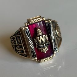 10k Gold Vintage Ring 1969 Wisconsin 10g Jostens Sz 10.5