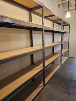 Storage Rack Shelving 72 in W x 18 in D Shelves Similar To Uline Delivery Available