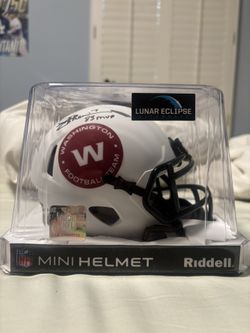Joe Theismann Signed Mini Helmet Inscribed 