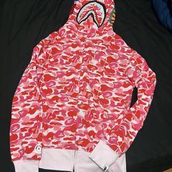BRAND NEW Pink Bape Hoodie M