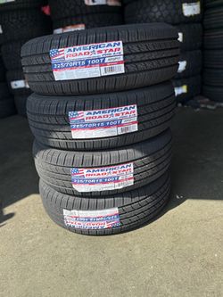 225/70-15 América set de nueve con 50.000 millas de garantía